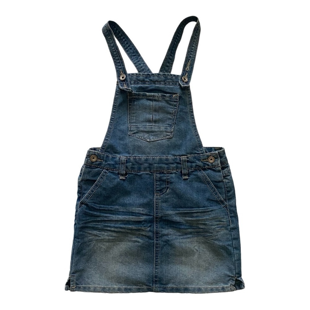 SQUEEZE-GIRLS DENIM OVERALL SKIRT -SIZE 6X